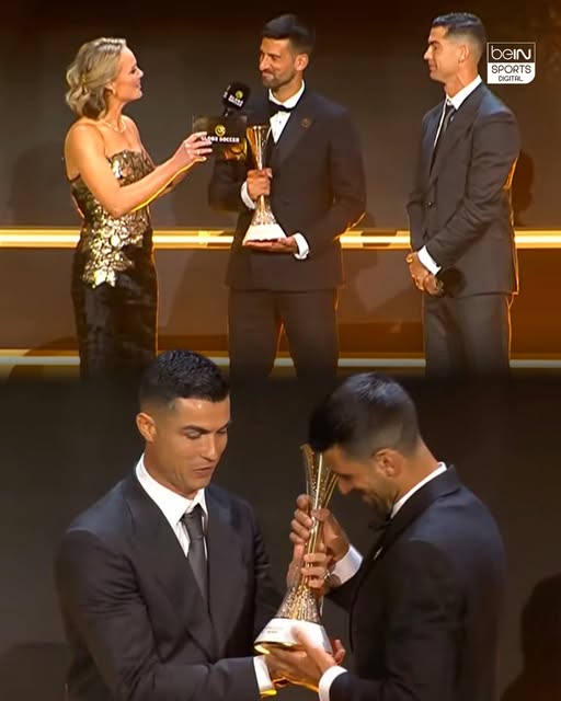 Djokovic, mesaj puternic după ce a primit Globe Sports Award din mâinile lui Ronaldo: „Mintea controlează totul”