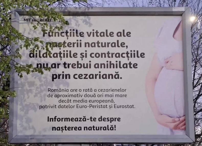 Panourile misterioase anti-cezariană care au împărțit Bucureștiul în două: cine a plătit campania anonimă și de ce a declanșat un scandal național