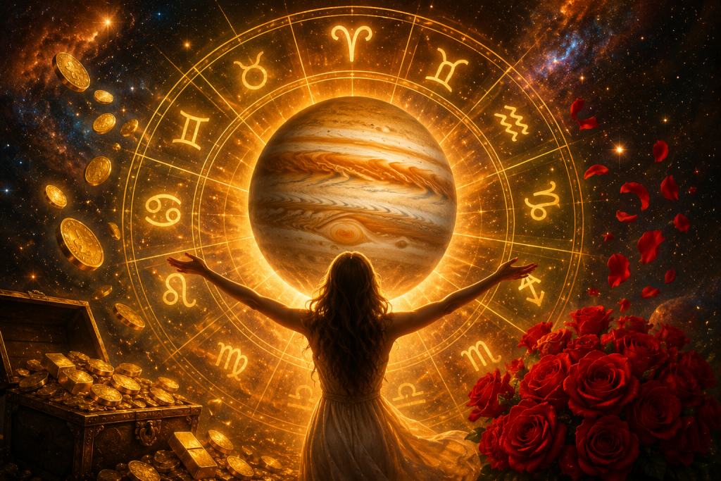 COD ROȘU de aliniere astrologică! 9 iunie, zi DE AUR pentru 5 zodii cu noroc la bani și dragoste. Vin darurile MARELUI BENEFIC