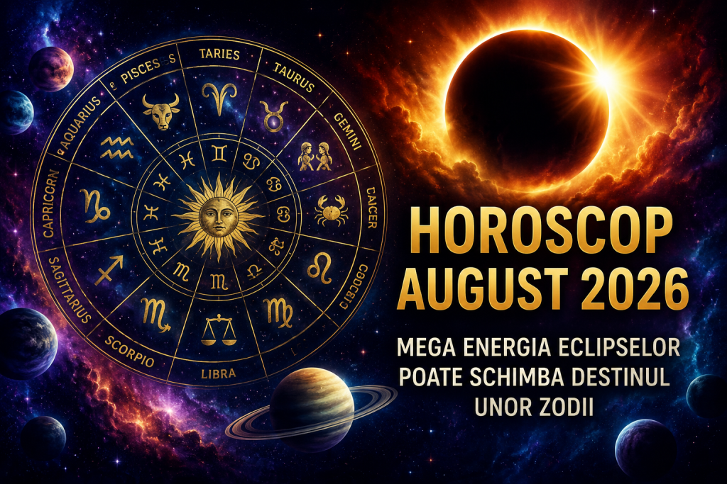 Horoscop detaliat AUGUST 2026 pentru toate zodiile: mega energia eclipselor poate schimba destinul unor zodii