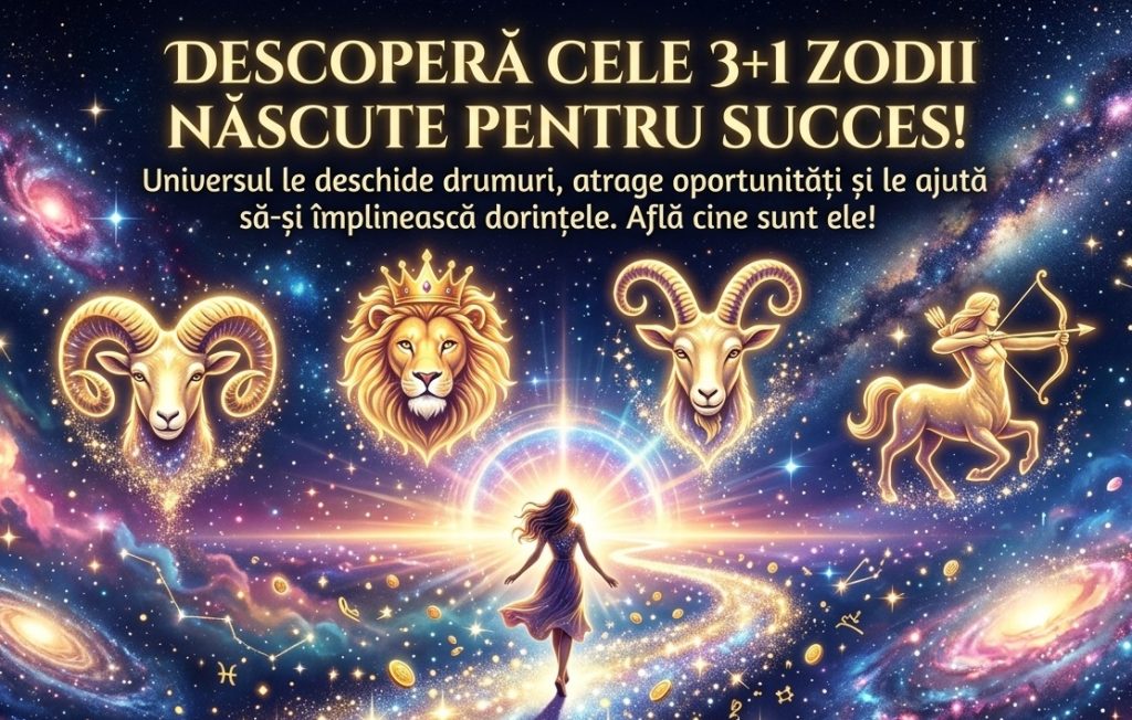 3+1 zodii născute să obțină tot ce și-au propus. Universul lucrează în favoarea lor