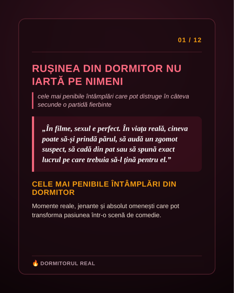 Rușinea din dormitor nu iartă pe nimeni